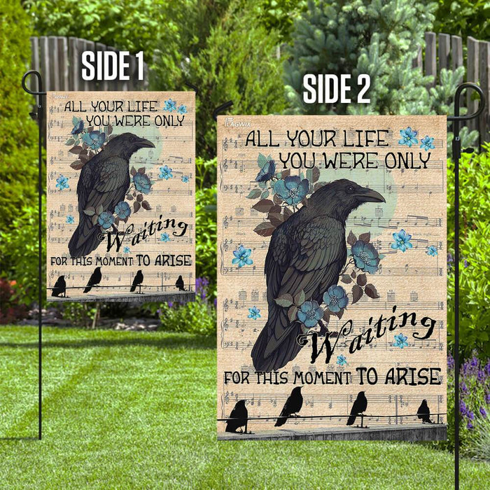 Blackbird For This Moment To Arise Flag | Garden Flag | Double Sided House Flag - GIFTCUSTOM