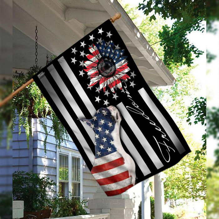 Boston Terrier Freedom American US Flag | Garden Flag | Double Sided House Flag - GIFTCUSTOM