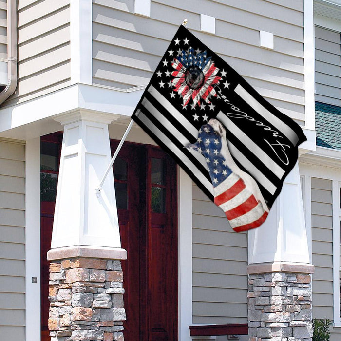 Boston Terrier Freedom American US Flag | Garden Flag | Double Sided House Flag - GIFTCUSTOM