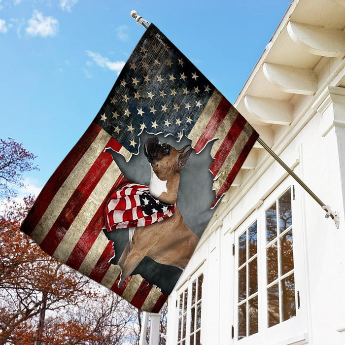 Boxer American US Flag | Garden Flag | Double Sided House Flag - GIFTCUSTOM