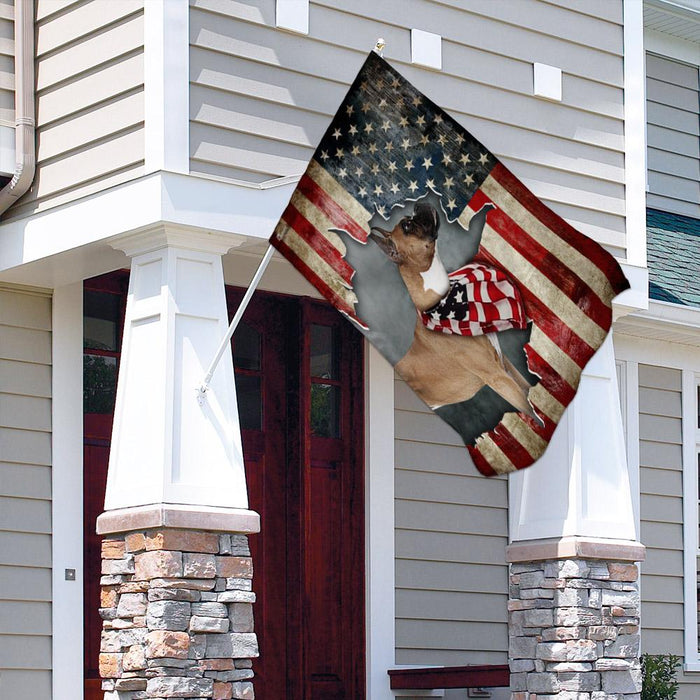 Boxer American US Flag | Garden Flag | Double Sided House Flag - GIFTCUSTOM