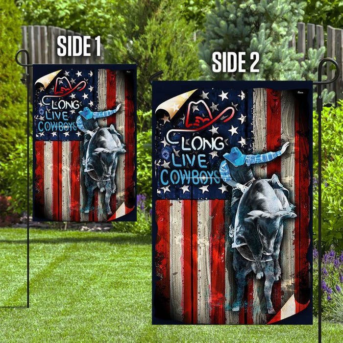 Bull Riding Flag | Garden Flag | Double Sided House Flag - GIFTCUSTOM