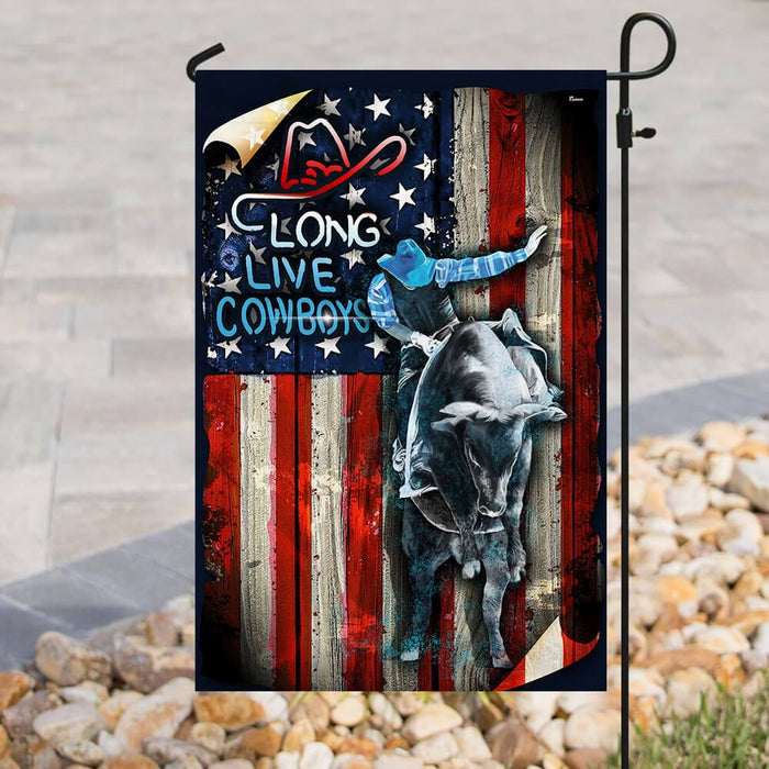 Bull Riding Flag | Garden Flag | Double Sided House Flag - GIFTCUSTOM