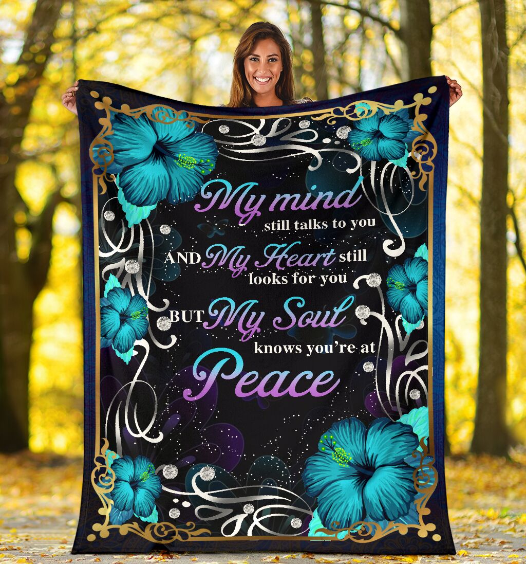 Butterfly my mind my heart my soul premium blanket - GIFTCUSTOM