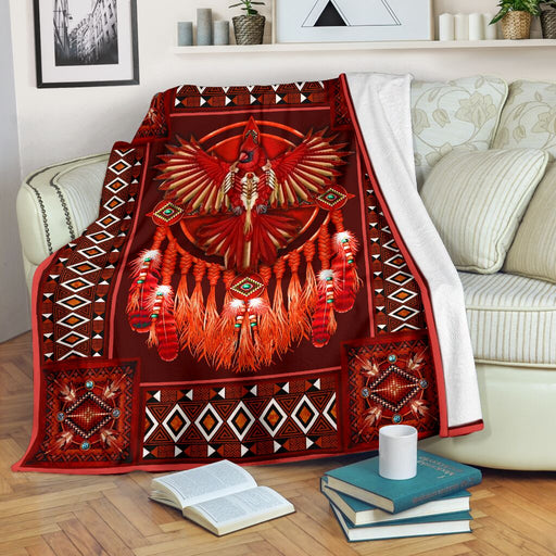 Cadinal Native American Dreamcatcher Blanket - GIFTCUSTOM