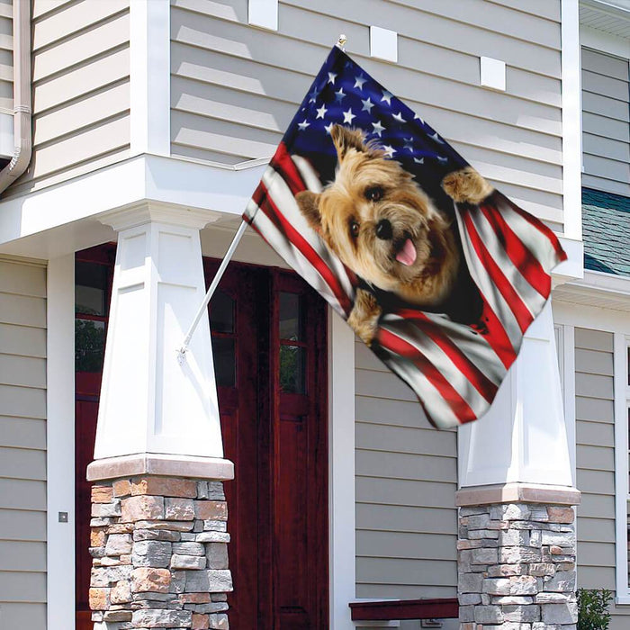 Cairn Terrier American US Flag | Garden Flag | Double Sided House Flag - GIFTCUSTOM