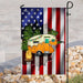 Camping Camper American Flag | Garden Flag | Double Sided House Flag - GIFTCUSTOM