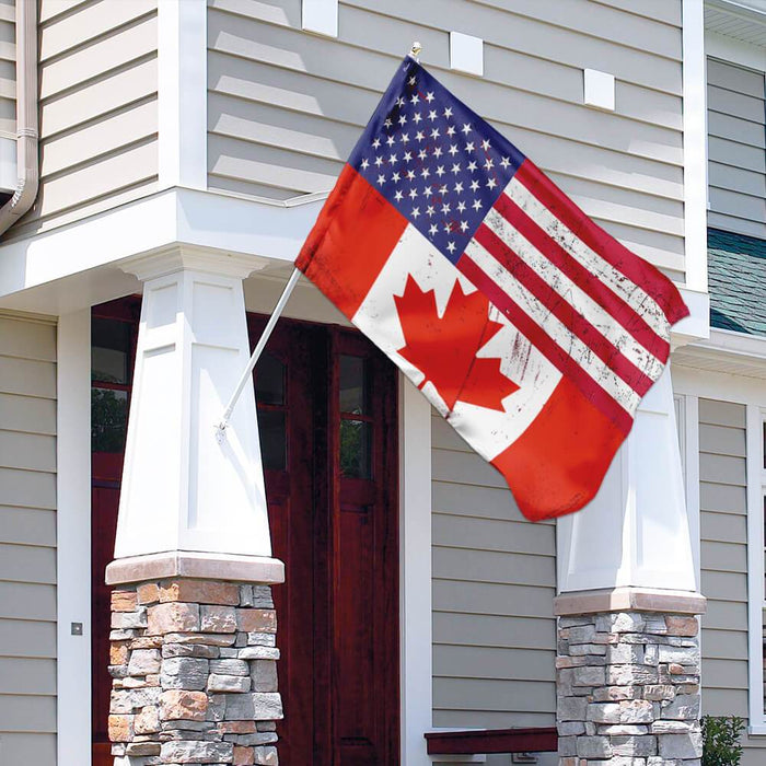 Canada America Friendship Flag | Garden Flag | Double Sided House Flag - GIFTCUSTOM