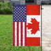 Canada America Friendship Flag | Garden Flag | Double Sided House Flag - GIFTCUSTOM