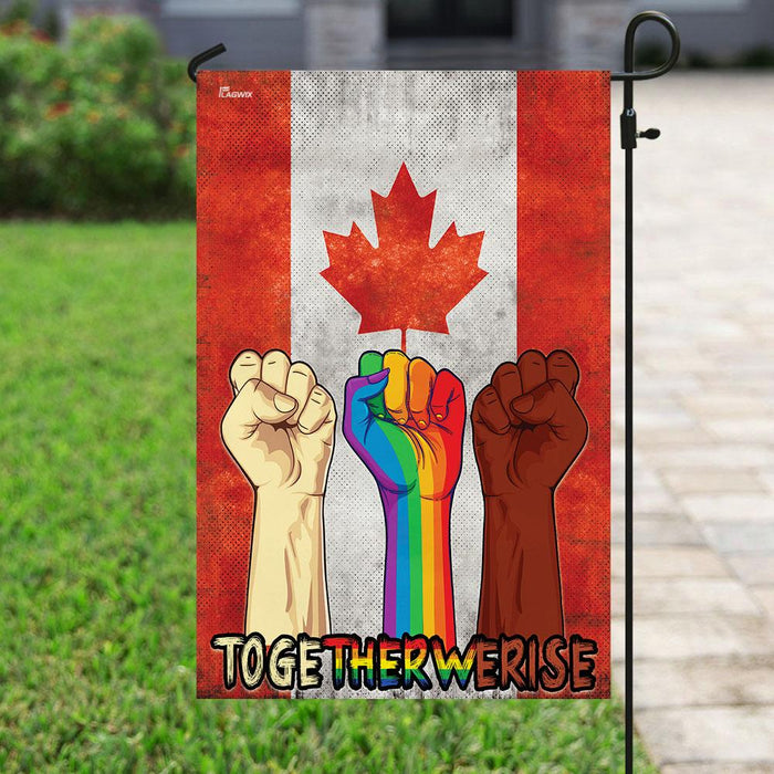 Canada – Together We Rise Flag | Garden Flag | Double Sided House Flag - GIFTCUSTOM