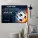 Canvas and Poster Dad Son Never Lose soccer wall decor visual art - GIFTCUSTOM