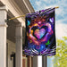 Caregiver Butterfly Heart Flag | Garden Flag | Double Sided House Flag - GIFTCUSTOM