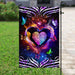 Caregiver Butterfly Heart Flag | Garden Flag | Double Sided House Flag - GIFTCUSTOM