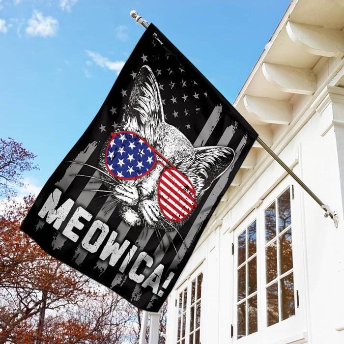 Cat American US Flag | Garden Flag | Double Sided House Flag - GIFTCUSTOM