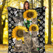 Cat sunflower Blanket - GIFTCUSTOM