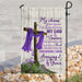 Christian Cross Amazing Grace Purple Flag | Garden Flag | Double Sided House Flag - GIFTCUSTOM