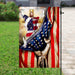 Christian Cross. God Bless America Flag | Garden Flag | Double Sided House Flag - GIFTCUSTOM