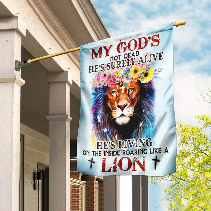 Christian Lion Flag | Garden Flag | Double Sided House Flag - GIFTCUSTOM