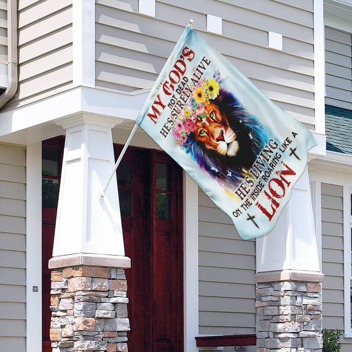 Christian Lion Flag | Garden Flag | Double Sided House Flag - GIFTCUSTOM