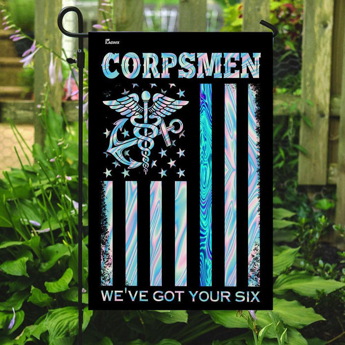 Corpsmen Weve Got Your Six Flag | Garden Flag | Double Sided House Flag - GIFTCUSTOM