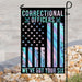 Correctional Officers Flag | Garden Flag | Double Sided House Flag - GIFTCUSTOM