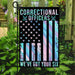 Correctional Officers Flag | Garden Flag | Double Sided House Flag - GIFTCUSTOM