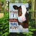 Cow Today I Choose Tobe Happy Flag | Garden Flag | Double Sided House Flag - GIFTCUSTOM