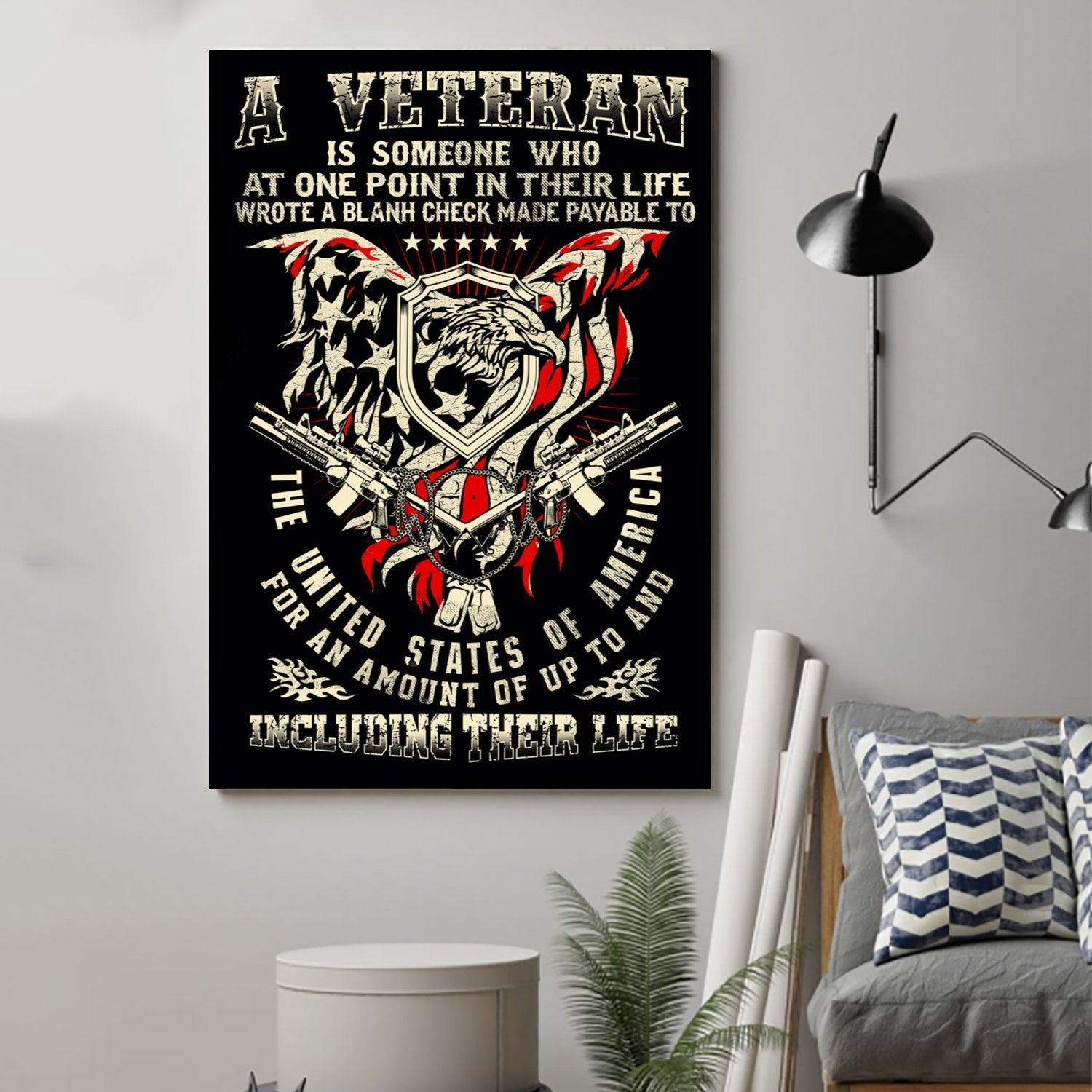 CV443 Canvas and Poster Veteran Definition wall decor visual art - GIFTCUSTOM