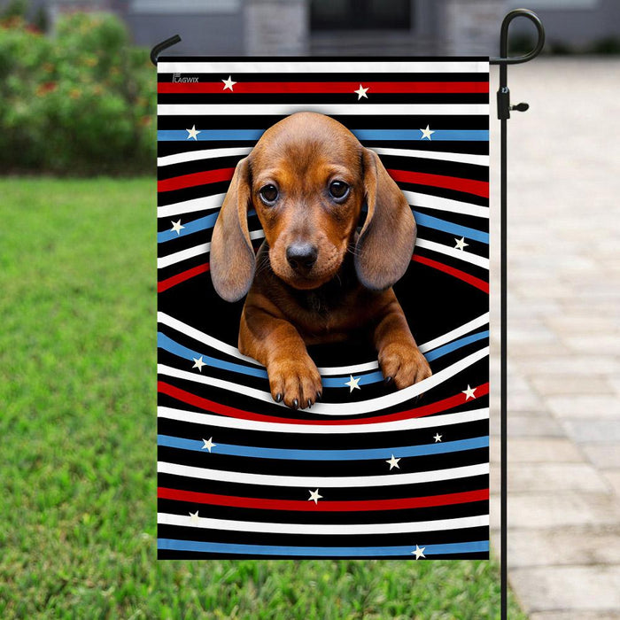 Dachshund Flag | Garden Flag | Double Sided House Flag - GIFTCUSTOM