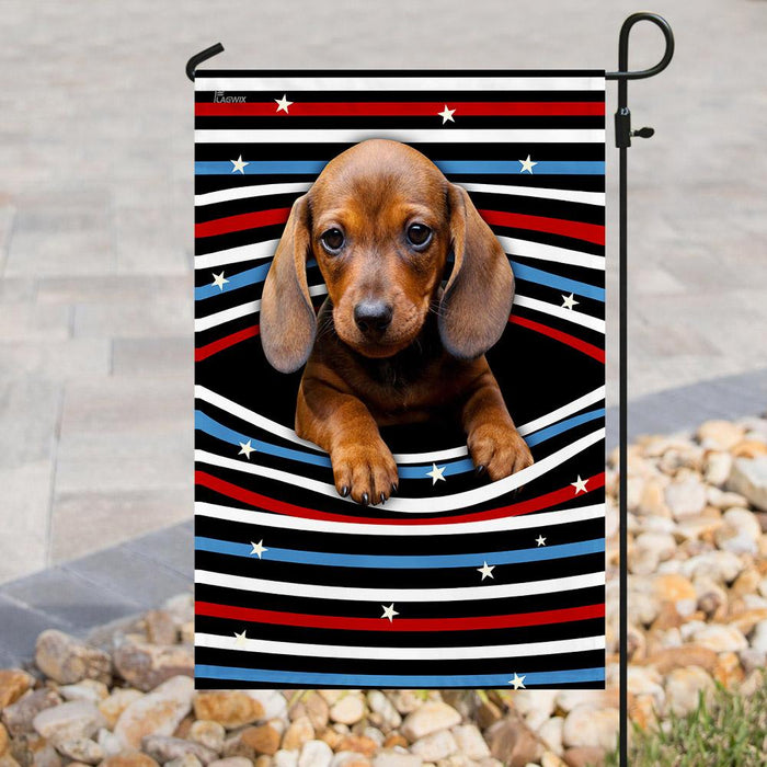 Dachshund Flag | Garden Flag | Double Sided House Flag - GIFTCUSTOM