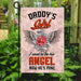 Daddy’s Girl I Used To Be His Angel Now He Is Mine Flag | Garden Flag | Double Sided House Flag - GIFTCUSTOM