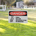 DANGER PITBULL Yard Sign (24 x 18 inches) - GIFTCUSTOM