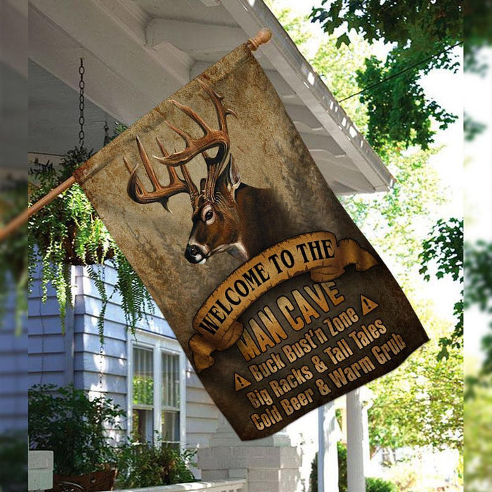 Deer Hunting Flag | Garden Flag | Double Sided House Flag - GIFTCUSTOM