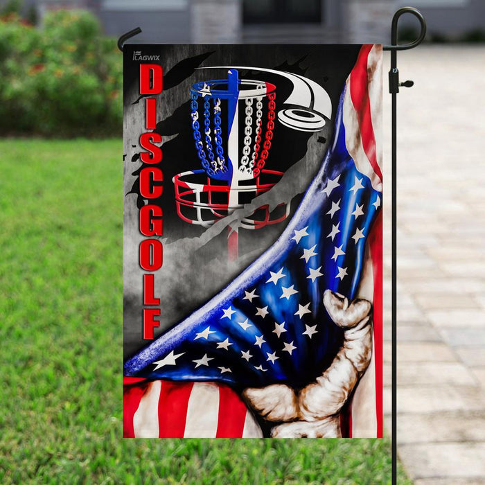 Disc Golf American Flag | Garden Flag | Double Sided House Flag - GIFTCUSTOM