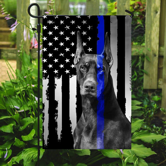 Doberman Pinscher K9 Flag | Garden Flag | Double Sided House Flag - GIFTCUSTOM