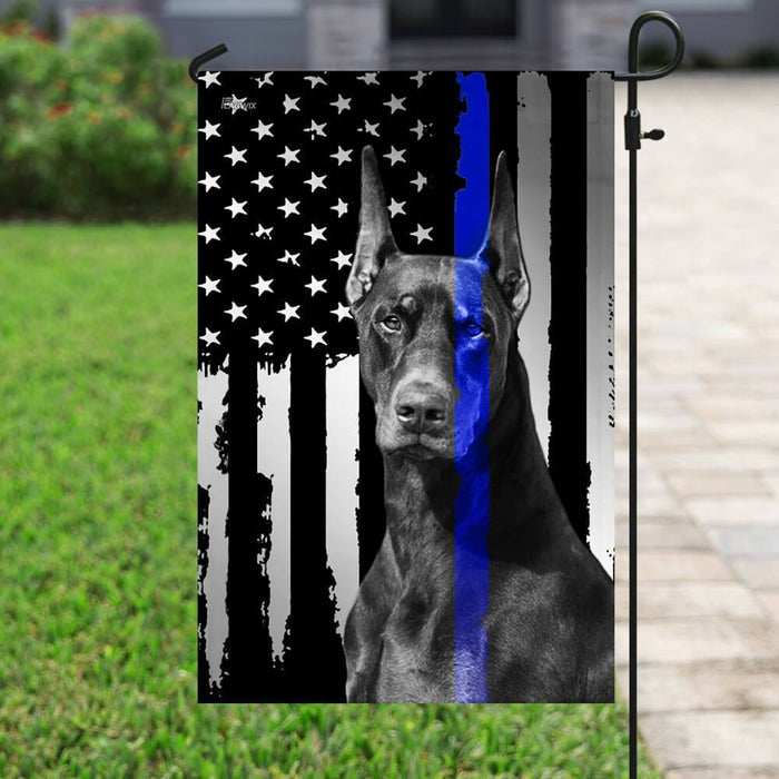 Doberman Pinscher K9 Flag | Garden Flag | Double Sided House Flag - GIFTCUSTOM