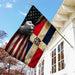 Dominican Republic American US Flag | Garden Flag | Double Sided House Flag - GIFTCUSTOM