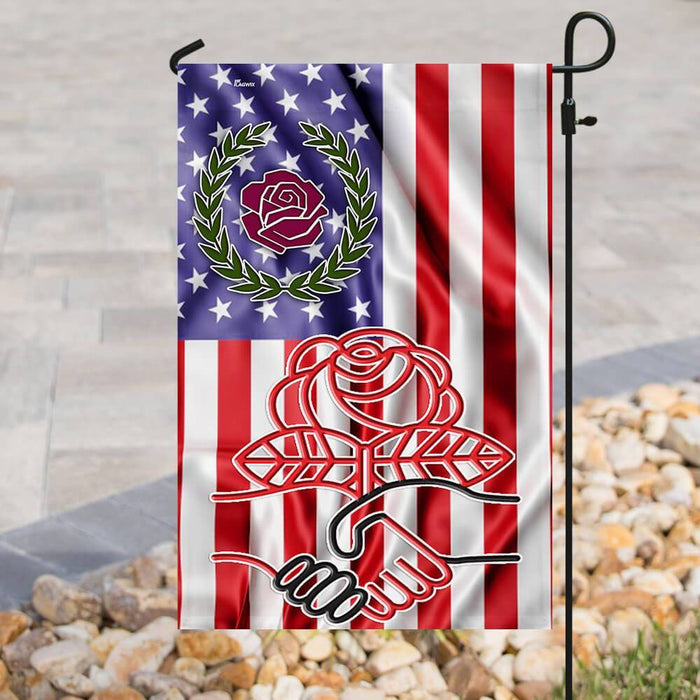 DSA American Flag | Garden Flag | Double Sided House Flag - GIFTCUSTOM