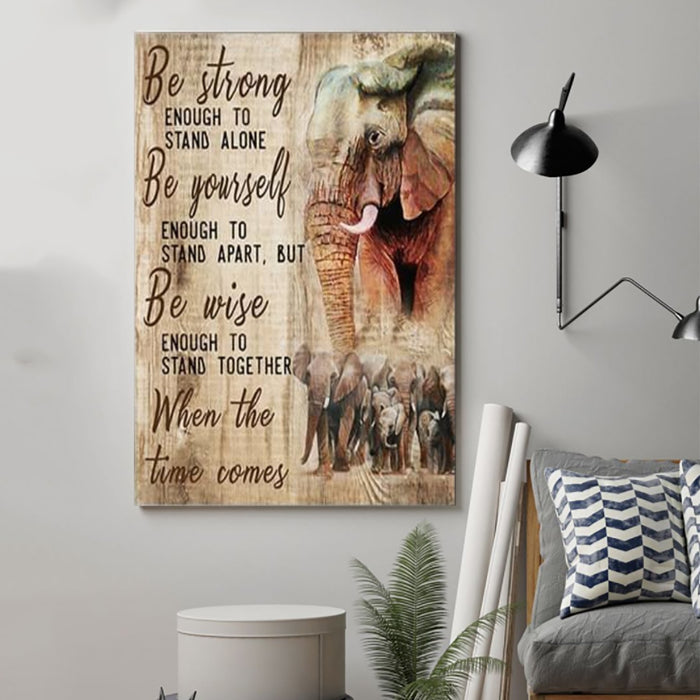 Elephant Canvas and Poster ��� be strong wall decor visual art - GIFTCUSTOM