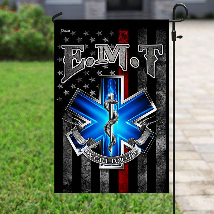 EMT American Flag | Garden Flag | Double Sided House Flag - GIFTCUSTOM