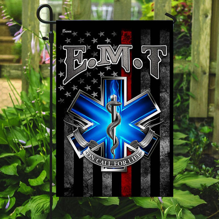 EMT American Flag | Garden Flag | Double Sided House Flag - GIFTCUSTOM