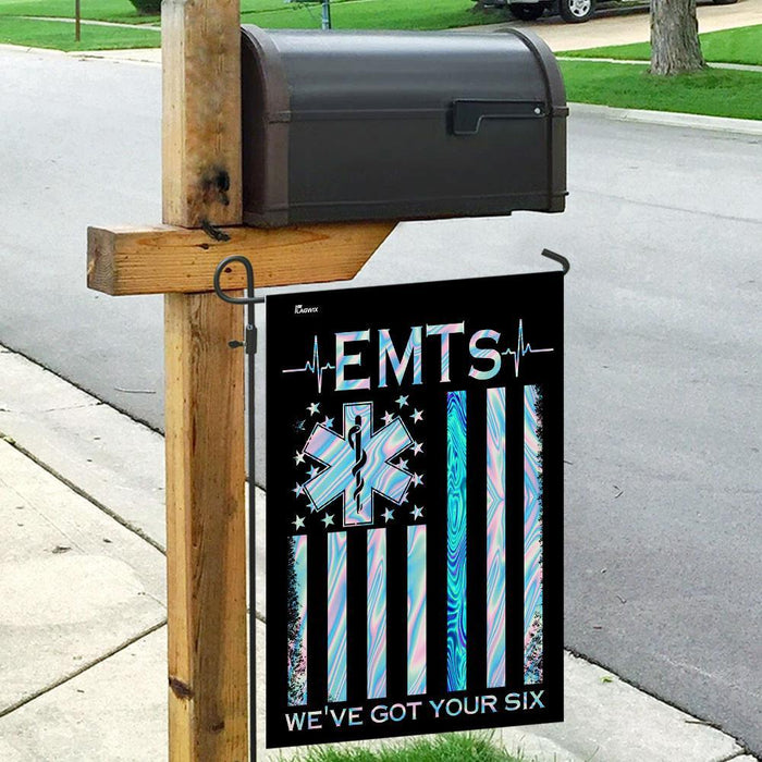 EMTs Weve Got Your Six Flag | Garden Flag | Double Sided House Flag - GIFTCUSTOM