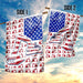 Excavator 4th July American Flag | Garden Flag | Double Sided House Flag - GIFTCUSTOM