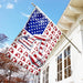 Excavator 4th July American Flag | Garden Flag | Double Sided House Flag - GIFTCUSTOM