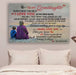 Family Canvas and Poster ��� Grandmother to granddaughter ��� Laugh, love, live vs2 wall decor visual art - GIFTCUSTOM
