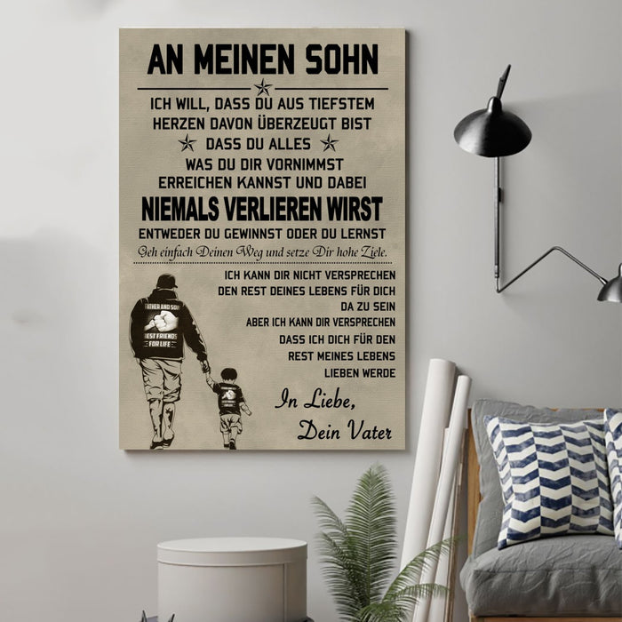 Family Canvas and Poster ��� To my Son ( Germany wall decor visual art - GIFTCUSTOM