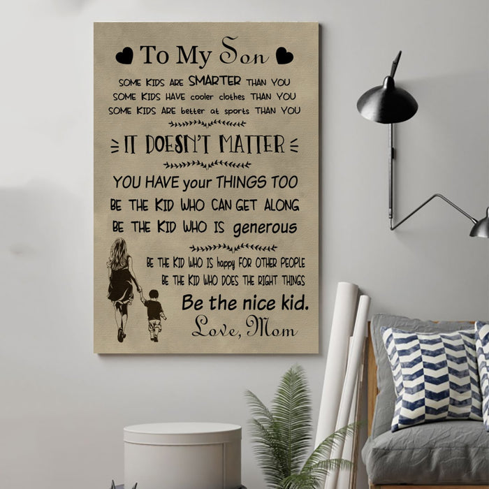 family Canvas and Poster ��� to my son wall decor visual art - GIFTCUSTOM