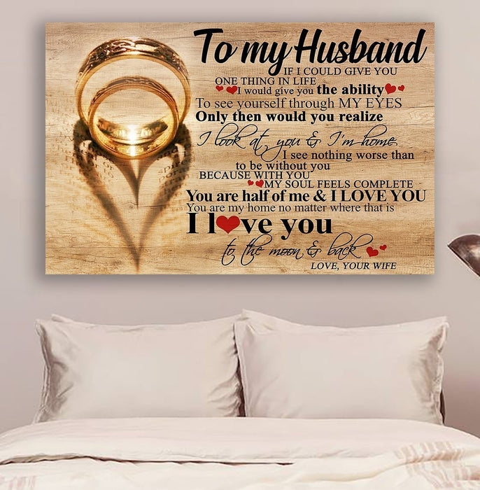 Family Canvas and Poster ��� Wife to husband ��� If I could give you wall decor visual art - GIFTCUSTOM