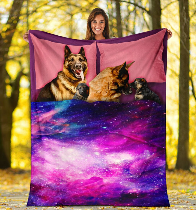 Family german shepherd blanket - GIFTCUSTOM