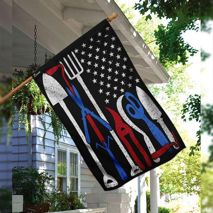 Farmer American Flag | Garden Flag | Double Sided House Flag - GIFTCUSTOM